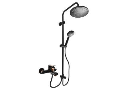 COLORADO - Vanový systém s baterií, Černá matná/Zlatá CO354.5/7CMATZ, RAV Slezák (Barva Černá matná/Zlatá, Rozměr 100 mm)