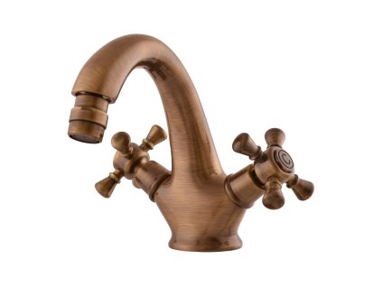 MORAVA RETRO - Bidetová baterie s výpustí, Stará mosaz (Bronz) MK343.0SM, RAV Slezák (Barva Stará mosaz (Bronz), Rozměr 3,8")