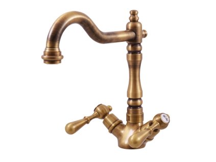 MORAVA RETRO - Dřezová baterie, Stará mosaz (Bronz) MK420.0/8SM, RAV Slezák (Barva Stará mosaz (Bronz), Rozměr 3,8")