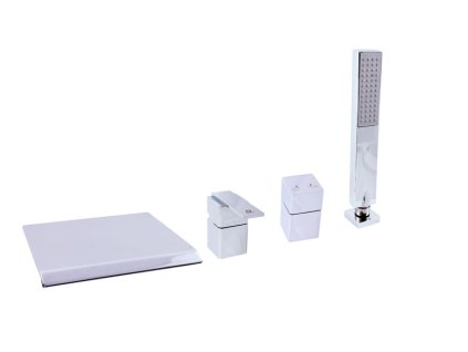 LOIRA - Vanová baterie 4-otvorová, vodopád, Chrom LR574.0P, RAV Slezák (Barva Chrom, Rozměr 3,8")