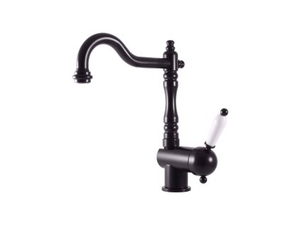 LABE - Umyvadlová/dřezová baterie bez výpusti, Černá - matná L508.0/8CMAT, RAV Slezák (Barva Černá - matná, Rozměr 3,8")