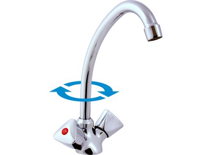 Umyvadlová baterie pro nízkotlaké ohřívače bez výpusti, Chrom EM013.0/1, RAV Slezák (Barva Chrom, Rozměr 3,8")