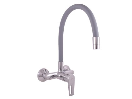 COLORADO - Dřezová baterie s flexibilním ramínkem, Chrom/Šedá CO202.5/10, RAV Slezák (Barva chrom/šedá, Rozměr 100 mm)