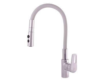 COLORADO - Dřezová baterie s flexibilním ramínkem, Chrom/Šedá CO219.0/12, RAV Slezák (Barva chrom/šedá, Rozměr 3,8")