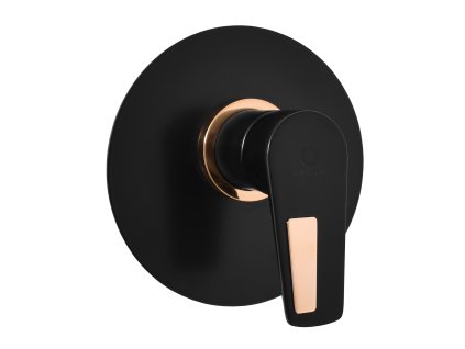 4501 1 colorado sprchova baterie podomitkova 1 cestna s telesem cerna matna zlata co383lcmatz rav slezak