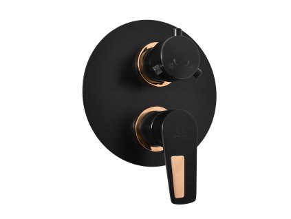4504 1 colorado vanova sprchova baterie podomitkova 2 cestna s telesem cerna matna zlata co386kcmatz rav slezak