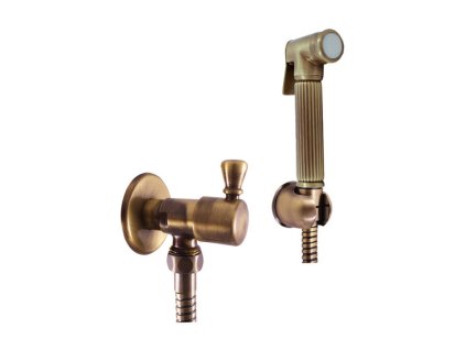 1654 1 nastenny ventil s bidetovou sprskou a drzakem stara mosaz bronz sk6605 1sm rav slezak