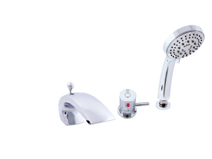 TERMOSTATICKÁ - Vanová baterie 3-otvorová, Chrom DT272.0S, RAV Slezák (Barva Chrom, Rozměr 3,8")