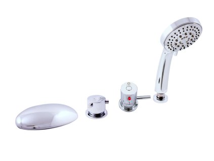 TERMOSTATICKÁ - Vanová baterie 4-otvorová, Chrom DT270.0P, RAV Slezák (Barva Chrom, Rozměr 3,8")
