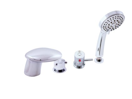 TERMOSTATICKÁ - Vanová baterie 4-otvorová, Chrom DT271.0P, RAV Slezák (Barva Chrom, Rozměr 3,8")