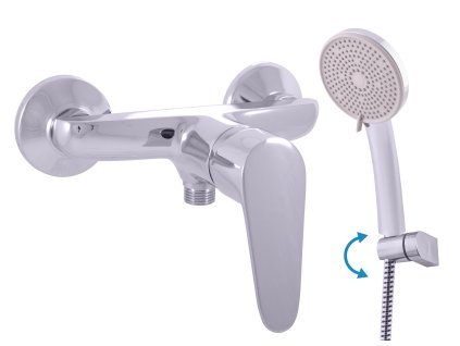 VICTORIA - Sprchový set s baterií, Chrom VI281.5/2, RAV Slezák (Barva Chrom, Rozměr 100 mm)