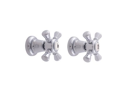 MORAVA RETRO - Sprchová baterie podomítková 1-cestná s tělesem, Chrom MK383, RAV Slezák (Barva Chrom)