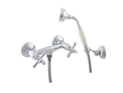 MORAVA RETRO - Sprchový set s baterií, Chrom MK180.0/2, RAV Slezák (Barva Chrom, Rozměr 100 mm)