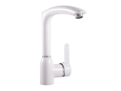 ZAMBEZI - Dřezová baterie, Bílá/Chrom ZA007.0/7B, RAV Slezák (Barva bílá/chrom, Rozměr 3,8")