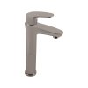 AMUR - Umyvadlová vysoká baterie bez výpusti, Metal Grey - lesklá AM730.0MGL, RAV Slezák (Barva METAL GREY - lesklá, Rozměr 3,8")