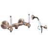 MORAVA RETRO - Sprchový set s baterií, Stará mosaz (Bronz) MK580.5/2SM, RAV Slezák (Barva Stará mosaz (Bronz), Rozměr 100 mm)