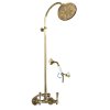 MORAVA RETRO - Sprchový systém s vodovodní baterií, Stará mosaz (Bronz) MK481.5/3SM, RAV Slezák (Barva Stará mosaz (Bronz), Rozměr 100 mm)