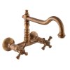 MORAVA RETRO - Umyvadlová/dřezová baterie, Stará mosaz (Bronz) MK302.5/28SM, RAV Slezák (Barva Stará mosaz (Bronz), Rozměr 100 mm)