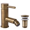 SEINA - Bidetová baterie s výpustí, Stará mosaz (Bronz) SE945.0KSM, RAV Slezák (Barva Stará mosaz (Bronz), Rozměr 3,8")