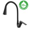VLTAVA ECO - Dřezová baterie s flexibilním ramínkem, Černá - matná VTE406.0/13CMAT, RAV Slezák (Barva Černá - matná, Rozměr 3,8")