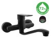 VLTAVA ECO - Umyvadlová/dřezová baterie, Černá - matná VTE401.5/26CMAT, RAV Slezák (Barva Černá - matná, Rozměr 100 mm)