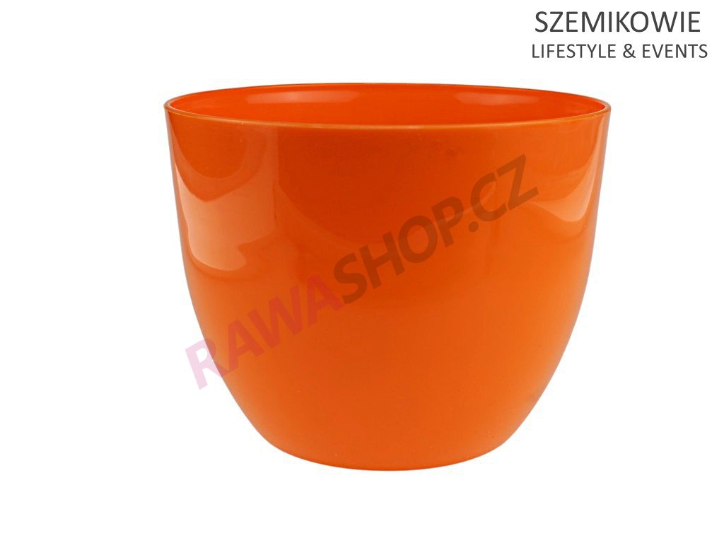 Produkt č. 2270 2A śred 17 cm wys. 13 cm pomarańczowy
