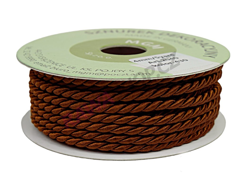 Produkt č. 1469 9 rozm 4 mm x 5 yard kolor 430 brązowy