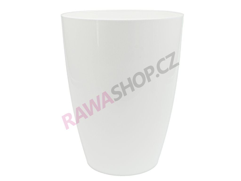 Produkt č. 1481 4 Osłonka Storczyk średnica 13 cm wysokość 17 cm kolor biały