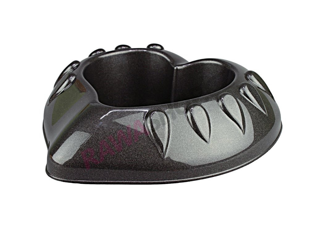 Produkt č. 1538 4 SERCE 24 szer.. 24 cm dł. 24 cm wys. 6 cm grafitowy