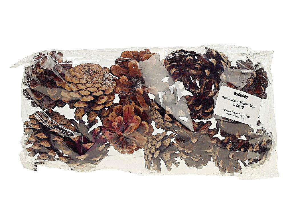 Produkt č. 2501 17 siska kod 6900900 velikost delka 5 cm 16 ks natur 1 opak.