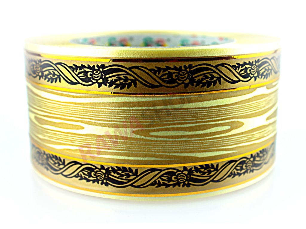 Produkt č. 160 5 Smuteční stuha 6cm zlatá PAS60 611