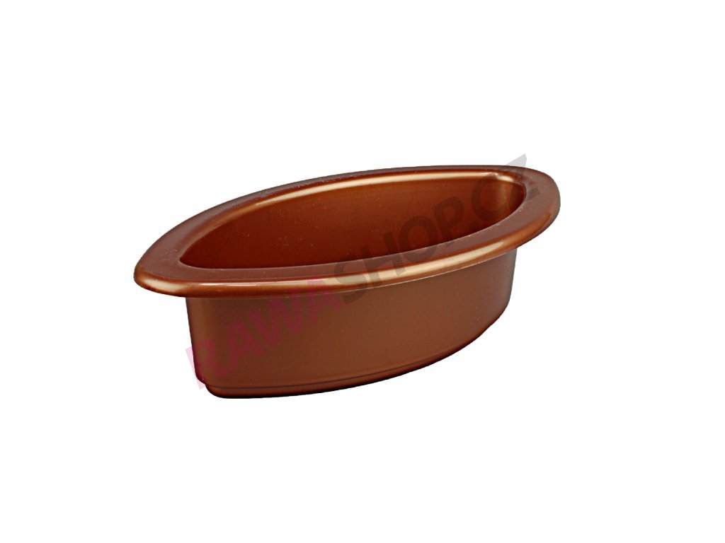 Produkt č. 1540 5 Łódka 1 długość 25 cm szerokość 14 cm wysokość 6,5 cm kolor miedziany