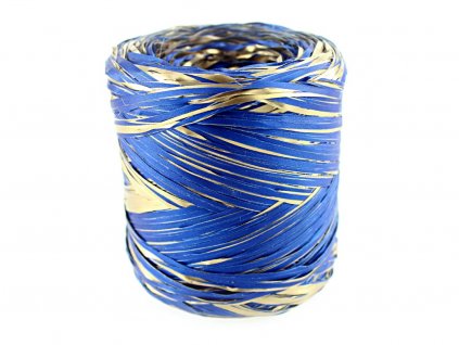 Produkt č. 188 12 Lýko RAF01 barva nr 18Z tmavě modrá se zlatem šířka 1 cm, délka 200 m
