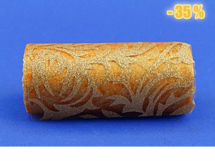 Produkt č. 571 9 glitter organza 12 cm x 10 yds barva ORANGE GOLD kod TOSO0047 1 ks