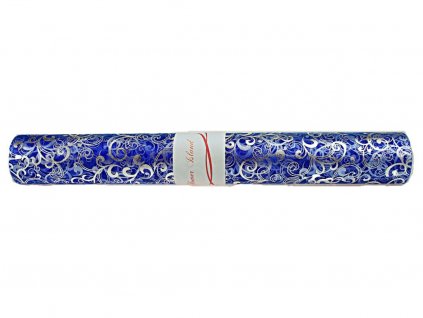 Produkt č. 808 5 Organza se vzorem 39cm 10 yds r blue silver TOSO39V