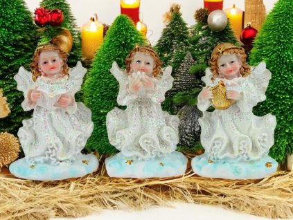 2A. Andělky na obláčku 3ks TOF0836