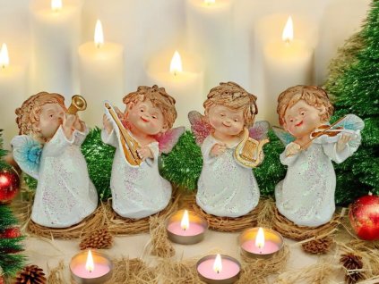 6A. Andílci hudebníci 4ks TOF5327