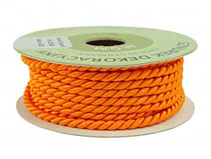 Produkt č. 1502 6 rozm 4 mm x 5 yard kolor 265 pomarańczowy