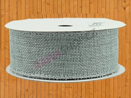 7. Plátěná stuha 3,8cm šedá TOSK38 103 G