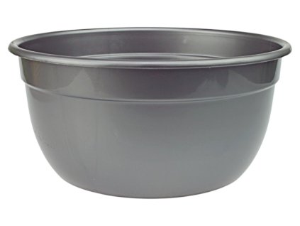 2A. plastová miska kulatá 5 Pr. 25cm srebrna