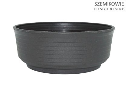 2A. miska prosta 4 śr g. 16, wys. 6,5 cm grafitowy