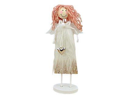 Andělka se srdíčkem 23cm