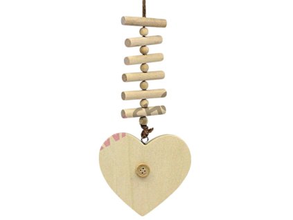 Závěs žebřík srdce HY 1605 S