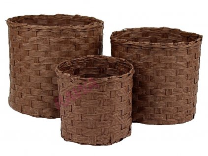 3493 1 box kulaty 3ks hneda