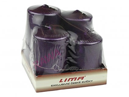 Svíce pyramida 50 m temně fialová LI0776 34