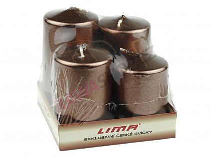 Svíce pyramida 50 m světle hnědá LI0776 44