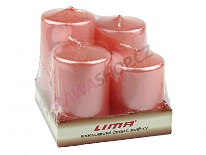 Svíce pyramida 50 m světle růžová LI0776 11