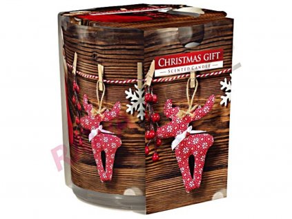 Svíčka ve skle Christmas gift BSN72S 07