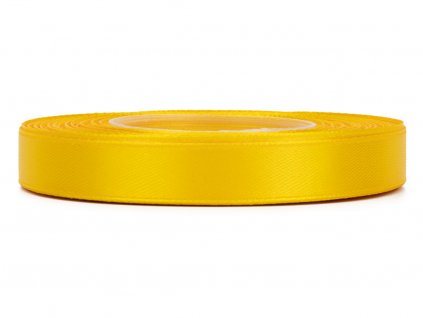 Saténová stuha 1,2cm - dark yellow