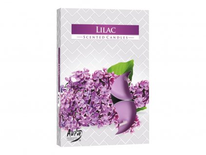 10. Čajové svíčky 6 ks Lilac